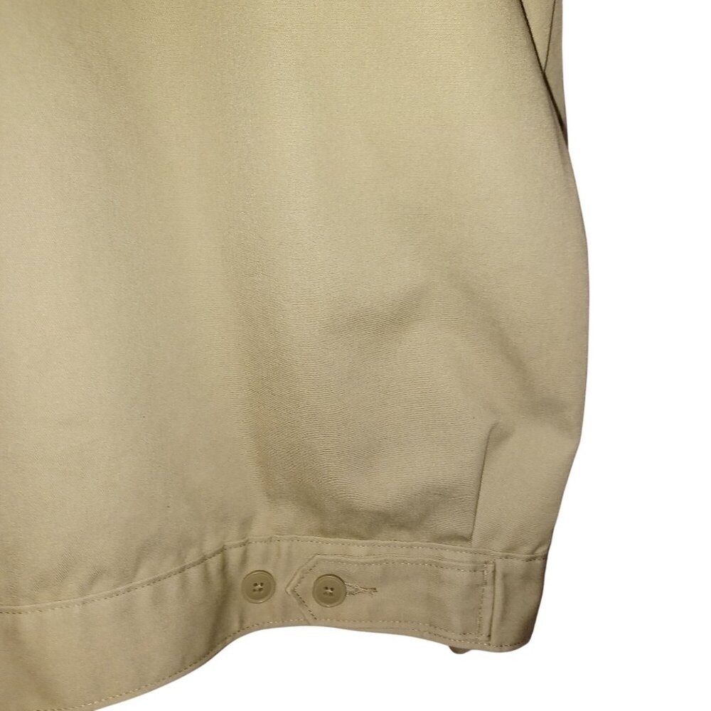 Dickies Mens Eisenhower Beige Quilt Lined Jacket Size 2XLL Front Zip 3 Pockets - Picture 4 of 11